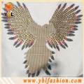 falcon Golden Korean Metal Studs rhinestone Iron on transfer